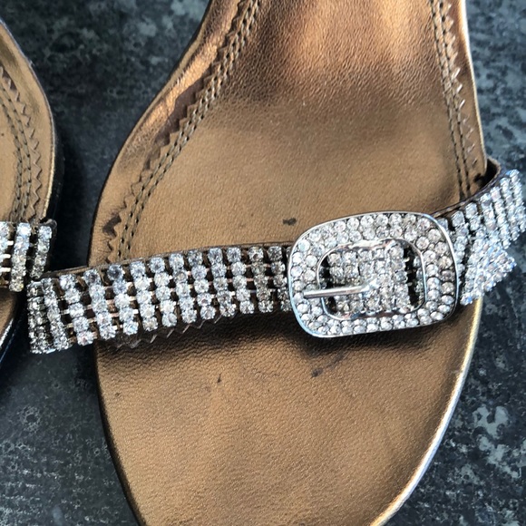 PELLE MODA women’s heels size 6, bronze color - Picture 3 of 4